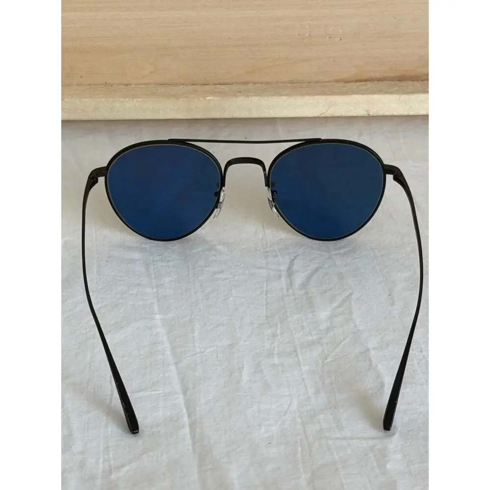 Oliver Peoples x The Row Nighttime Titanium Aviators Matte Black / Grey Lens
